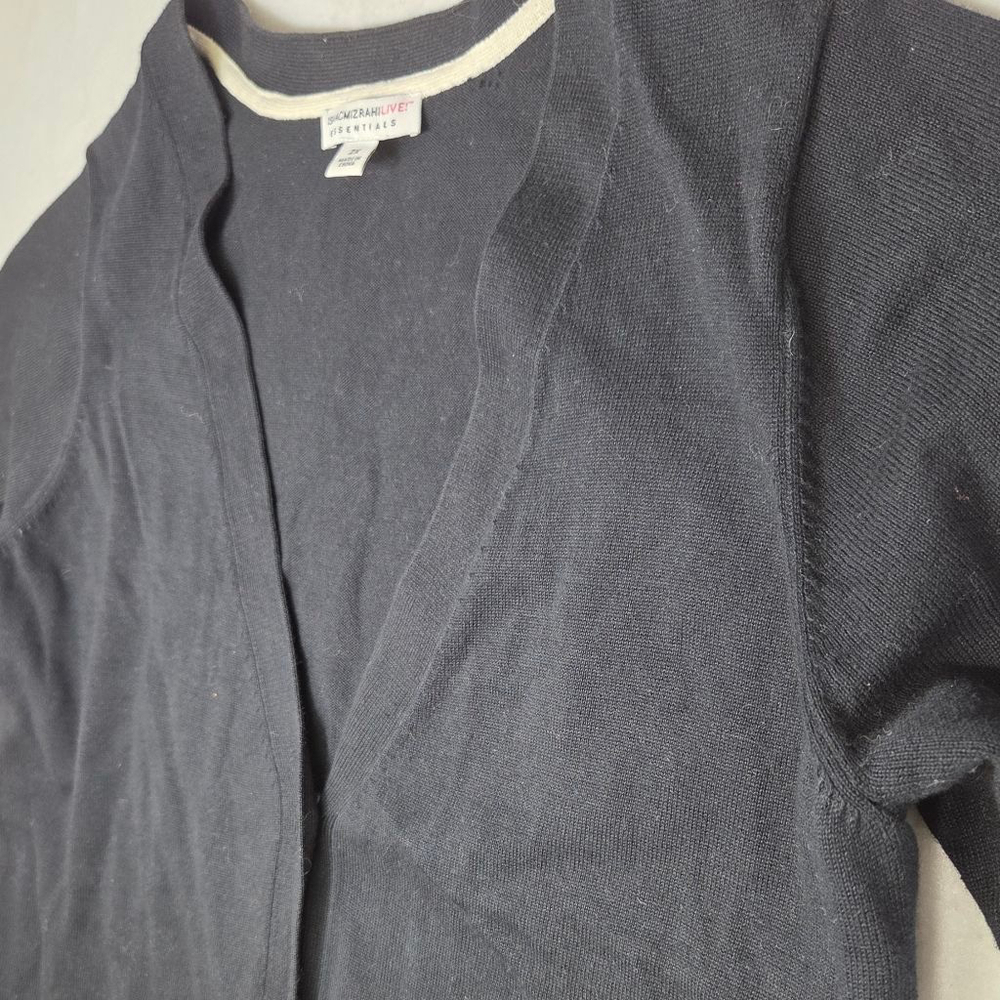 Women's Isaac Mizrahi Live! Black Cardigan 2X - Picture 5 of 14